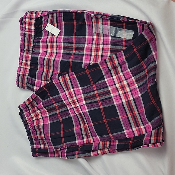 Gap Purple Plaid Pajama Pants Xl 